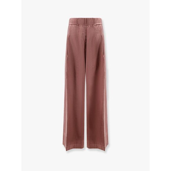 Dries Van Noten Women Pila Cupro And Cotton Trousers